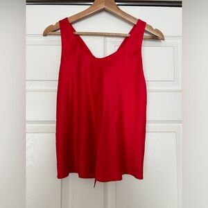 Victorias Secret Red Silk Cami